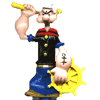 Popeye with wheel